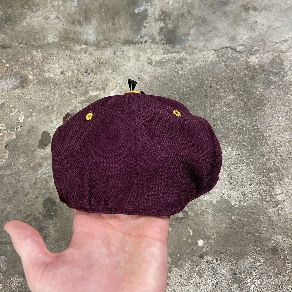 J-Dub Pickens Baseball Cap Size XXL Maroon Fitted Baseball Hat